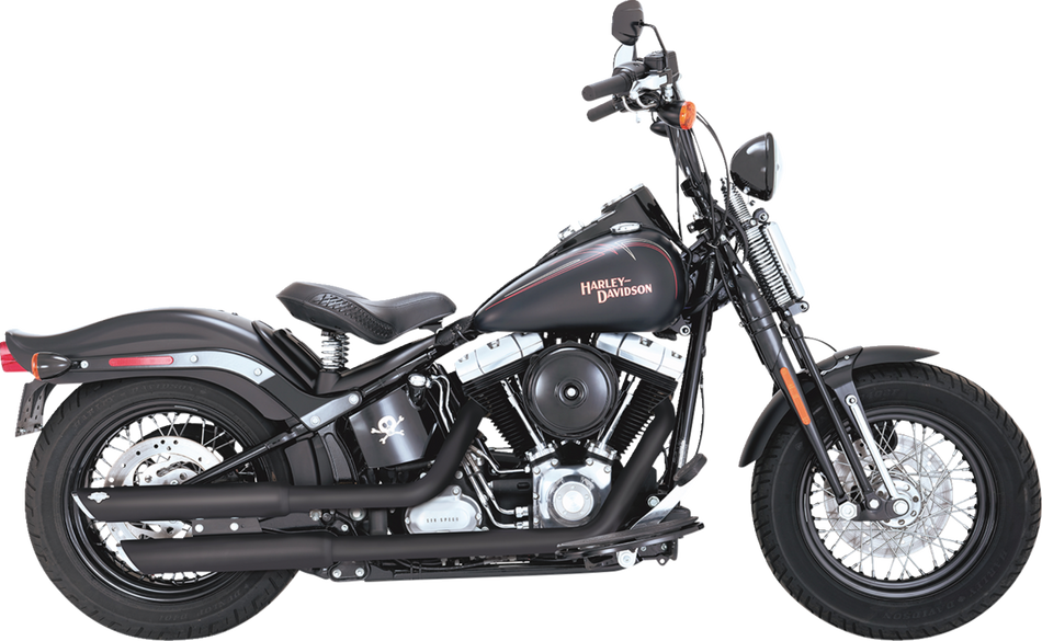 VANCE & HINES 3" Twin Slash Slip-On Mufflers - Black 46341