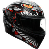 AGV K1 S Helmet - Lyzard - Matte Black/Gray/Red - Large 2118394003-044-L