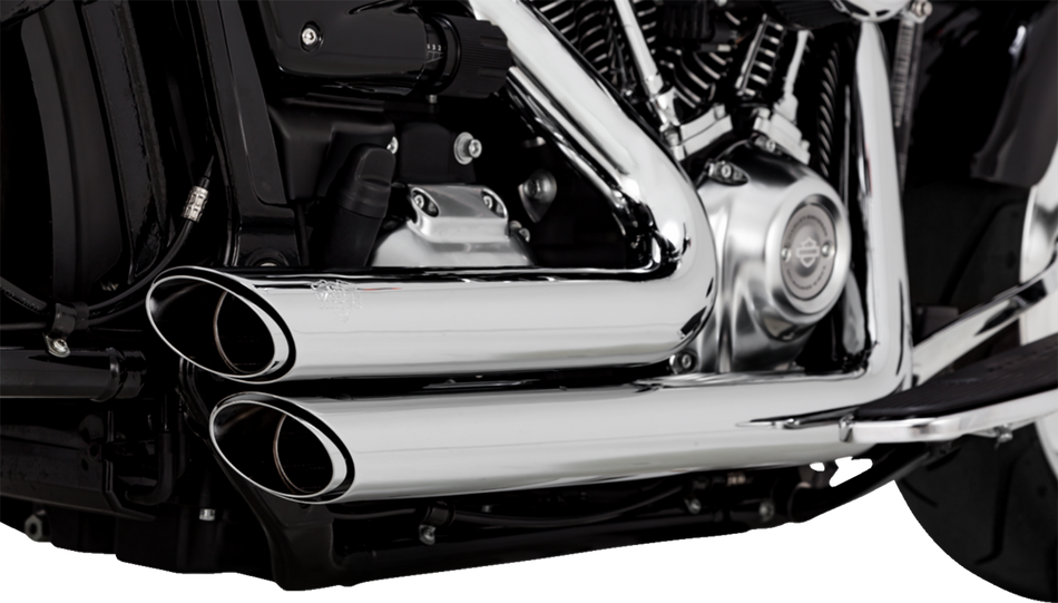 VANCE & HINES Shortshots Staggered Exhaust System - Chrome Softail 2018-2019/ 2023-2024  17335