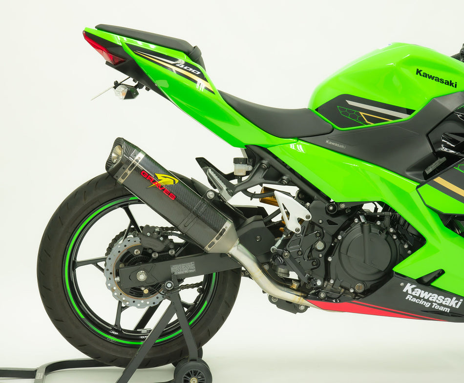 Graves Motorsports Ninja 400 + Ninja 500 WORKS2 Komplettauspuffanlage EXK-18EX4-FSCW2