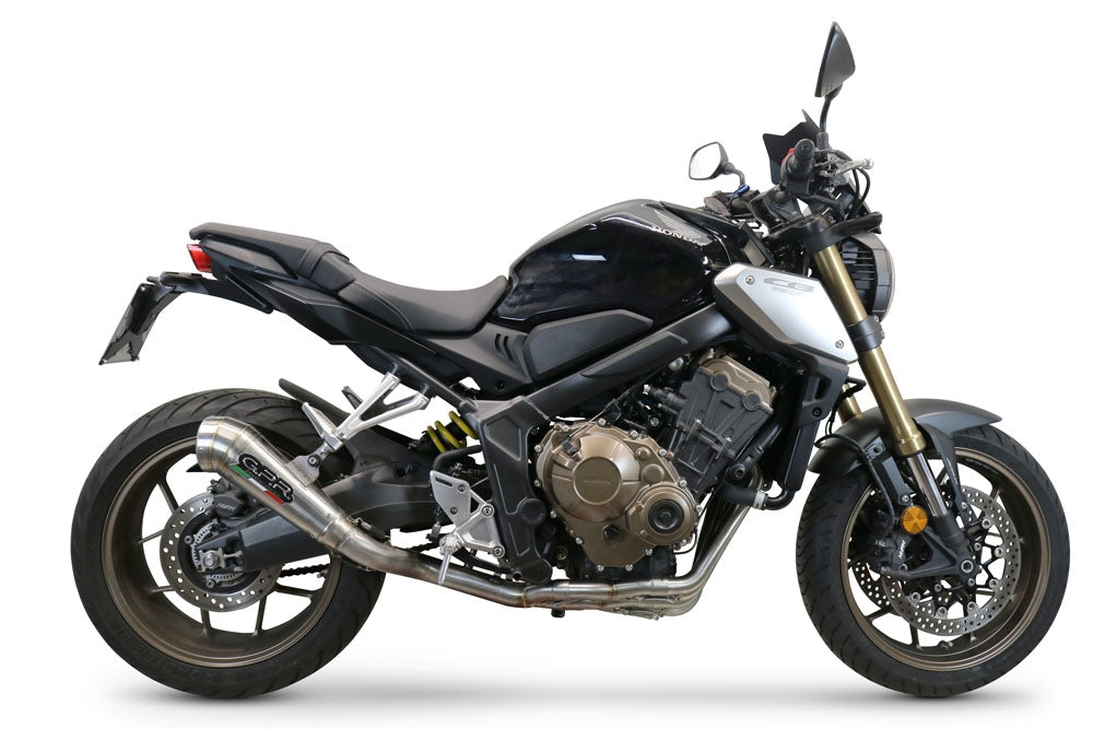 71205PR  Arrow slip-on Pro-Race Exhaust, Stainless Steel Honda CB650F / CBR650F 14-18 Please note that this slip-on is designed to be installed with a header.