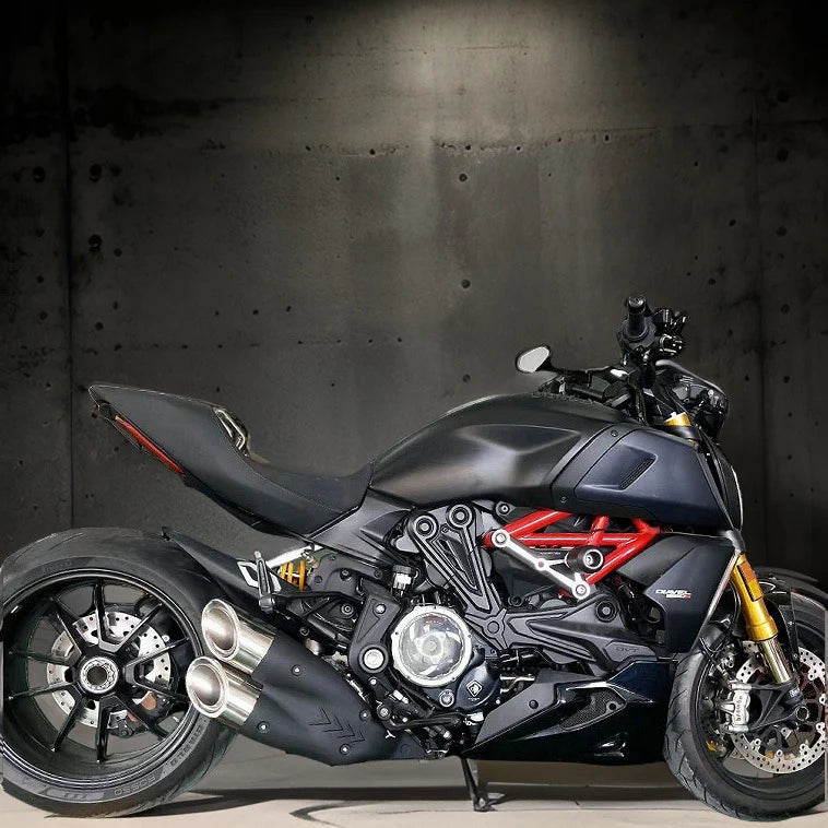 Vandemon  Ducati X Diavel & Diavel S 1260 Bimodal Stealth Titanium Slip-On : DUCDVLTITANEXHWVA