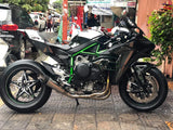 IN STOCK Vandemon  Ninja H2 & H2R Brushed Titanium Exhaust & Carbon Tip Muffler KAWAH2TICSBREXHCF VA-5