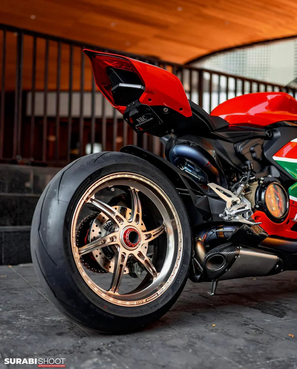 Vandemon Ducati V2 Panigale & Streetfighter Titanium Low Mount Exhaust System 2020-24 DUCV2TIEXHSBELA VA-129