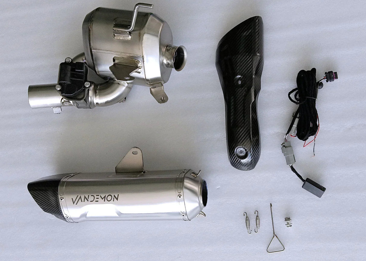 Vandemon FULL Titanium SYSTEM Triumph Speed Triple 1200RS & RR Bimodal Stealth TRIUM120SPDMUFB +TRIUM120SPDHEADR VA-131