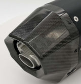 Graves 2024  -2025 KTM 350/450/500 EXC-F, XCF-W  - Husqvarna - GasGas Dual Stage Quiet Core Stainless Exhaust - Silver EXK-24EXC-SOSA-Q