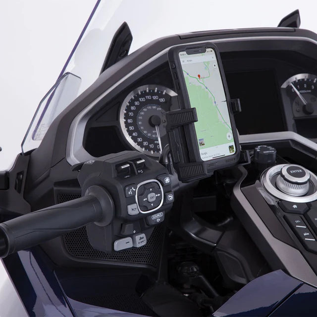 Goldstrike  Smartphone Holder, Black Left Side Mount For Gold Wing '18-Up Dct 58311