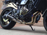 Vandemon  Yamaha R7   2014-25 MT07 FZ07 XSR700 Tracer 700/GT Tracer 7/GT Titanium Exhaust System YAMAMT07EXHTICFB VA-80