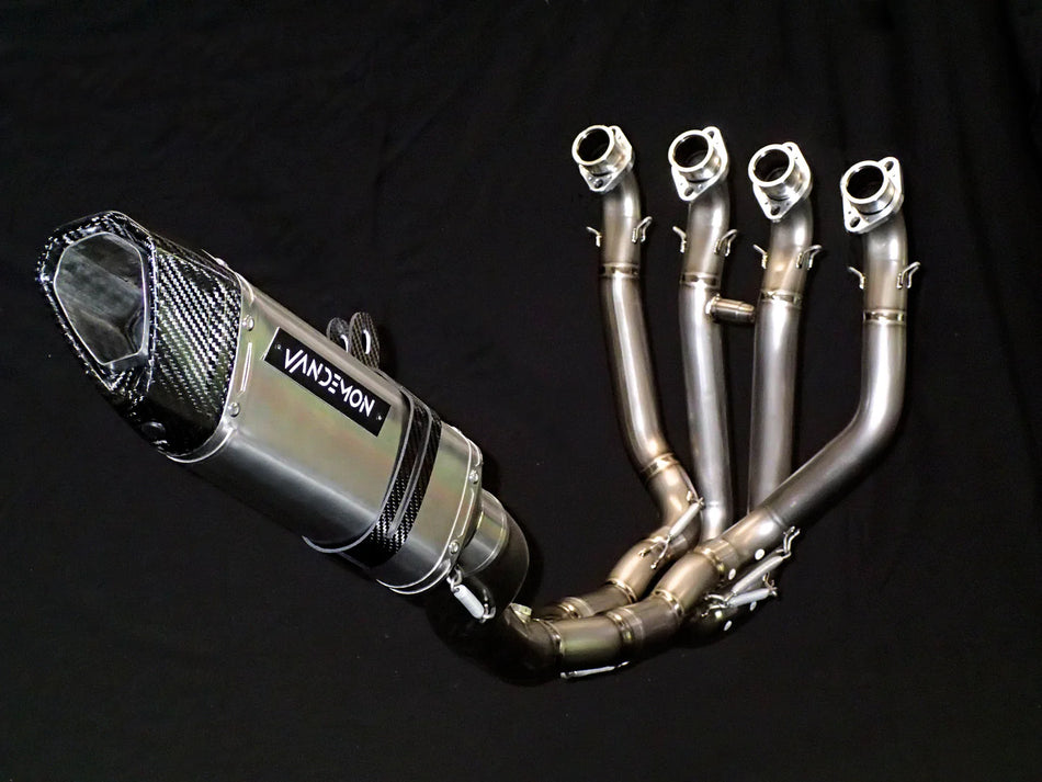 Vandemon  ZX10R /ZX10RR 2011-2025 Titanium Exhaust & Carbon Fiber Muffler KAWAZX10EXTICFBA