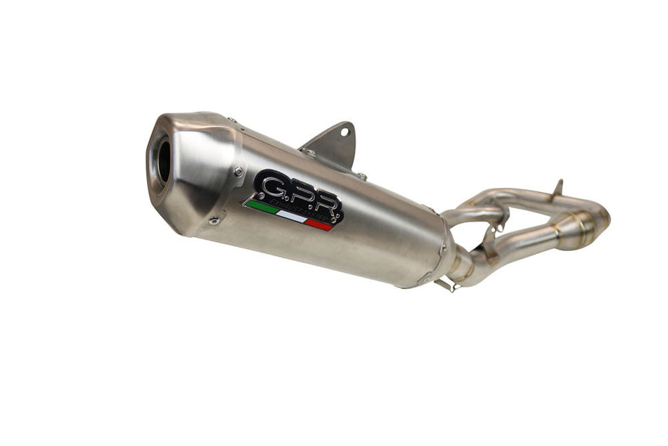 GPR Exhaust System Yamaha YZ450F 2014-2017, Pentacross Inox, Full System Exhaust, Including Removable DB Killer/spark arrestor