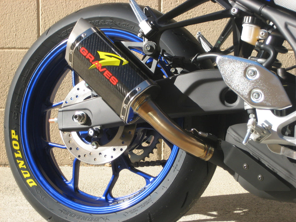 Graves Motorsports Yamaha R3 Cat-Back Escape deslizable