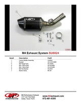 M4 Exhaust Carbon Fiber Street Slayer Slip On 2006-2007 GSXR 600/750 SU6824