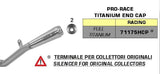 Arrow Arrow Pro- Race Titanium Silencer Kit "High Version" 2017 - 2020 Honda CBR1000RR 71175hcp