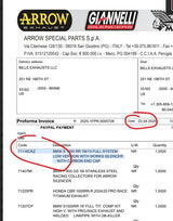 71118ckz Arrow Bmw S1000RR 2009-2014 Full System Low Version With Works Silencer With Carbon End Cap