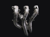 Vandemon Triumph 765 S/R/RS and Moto 2 Street Triple Slash Cut Titanium Exhaust 2023-2024 TRIUM765STTIEXB VA-149