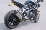 Vandemon Triumph Speed Triple 1200RS & RR Bimodal Titanium Stealth Slip-On Muffler TRIUM120SPDMUFB VA-157