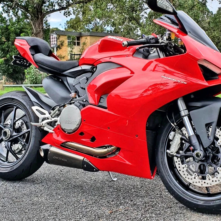 Vandemo  Titanium Belly Slip-On Ducati V2 Panigale & Streetfighter  2019-24 DUCV2TIMUFFBELA VA-17