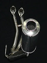 Vandemon  Yamaha YZF-R3 MT-03 YZF-R25 Vandemon Stainless Steel Headers, Titanium Muffler YAMAR300EXHSSBRA VA-83