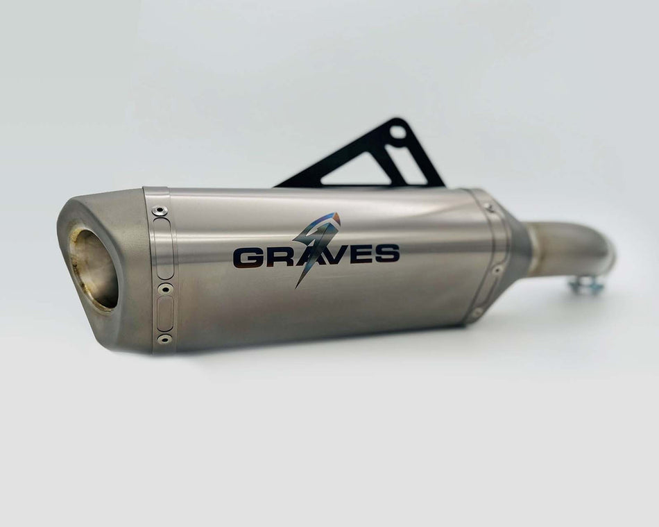 Graves ZX-4RR Cat-Back Slip-on Titanium Exhaust  2023 -2025 EXK-23ZX4-CBTT