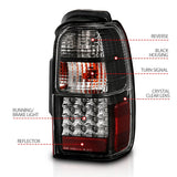 ANZO 2001-2002 Toyota 4 Runner LED Taillights Black 311099
