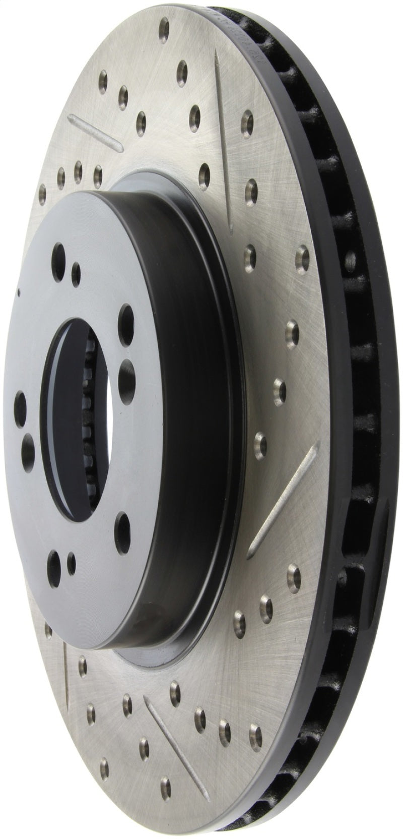 StopTech 97-01 Acura Integra Type R / 97-01 Honda CR-V Slotted & Drilled Left Front Rotor 127.40026L