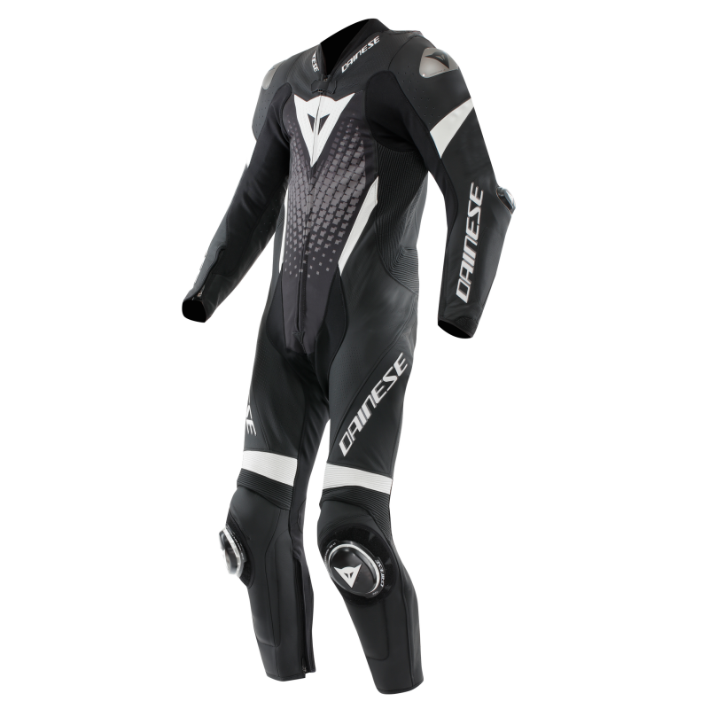 DAI Laguna Seca 6 1PC Leather Suit Perforated Black/White/Anthracite Size - 55 Tall