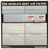 K&N Universal Round Tapered Carbon Fiber Air Filter 6in Flg ID Centered/7.5in B OD/4.5in T OD/4in H RP-4600
