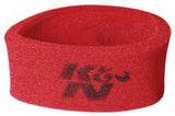 K&N Universal Airforce PreCleaner Air Filter Foam Wrap - Round Straight - Red 25-3750