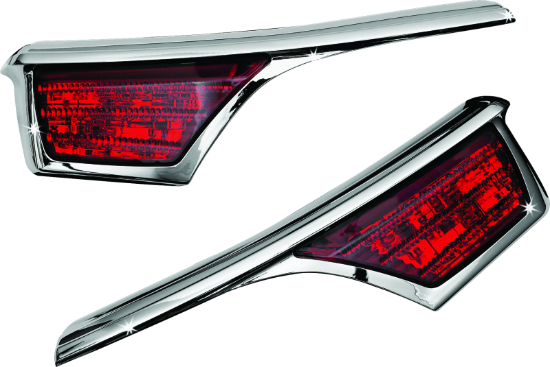 Kuryakyn L.E.D. Passenger Armrest Trim With Turn Signal 06-17 GL1800 Chrome 3240