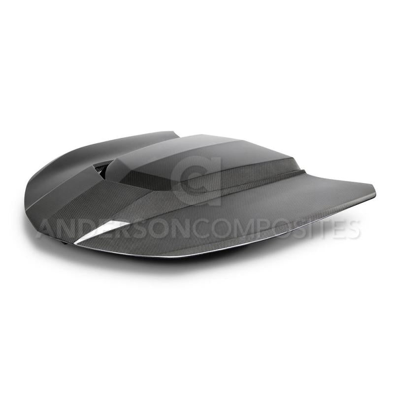 Anderson Composites 2016+ Type-AZ Camaro Double Sided Fiber Hood AC-HD16CHCAM-AZ-DS