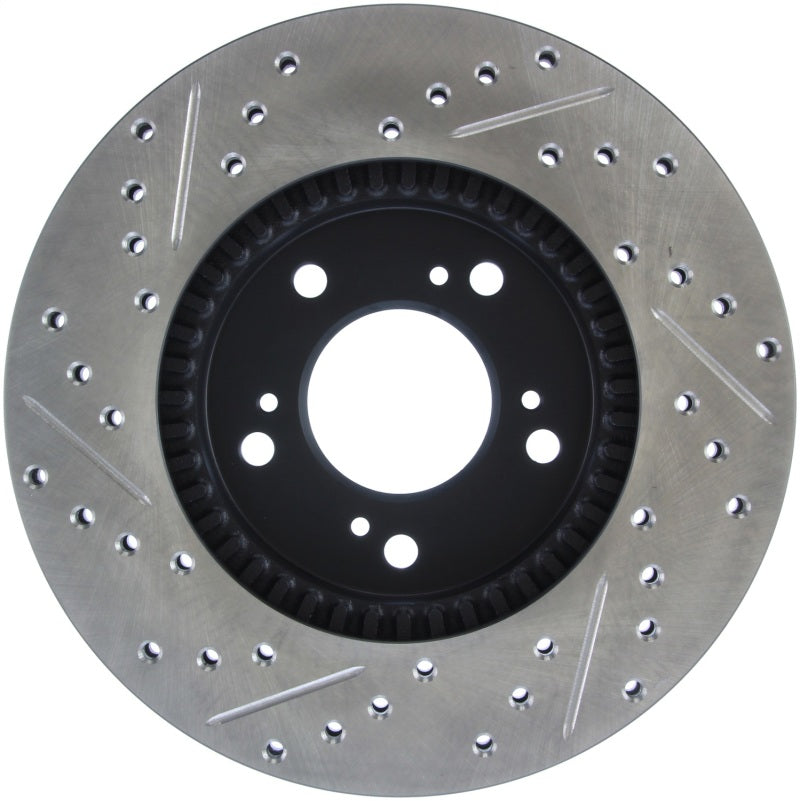 StopTech 97-01 Acura Integra Type R / 97-01 Honda CR-V Slotted & Drilled Left Front Rotor 127.40026L