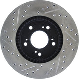 StopTech 97-01 Acura Integra Type R / 97-01 Honda CR-V Slotted & Drilled Left Front Rotor 127.40026L