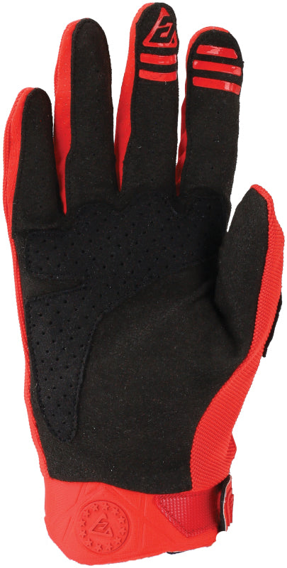 Answer 25 Peak Gloves Black/Red - XS 442776