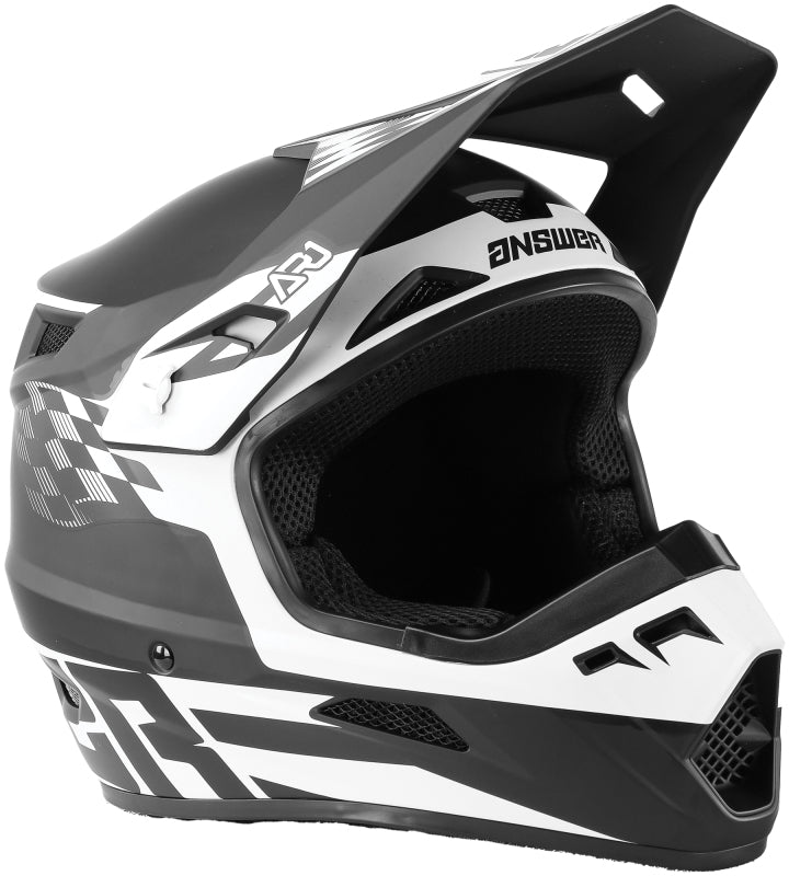 Answer AR1 Sweep Helmet Black/White Youth - Small 442924