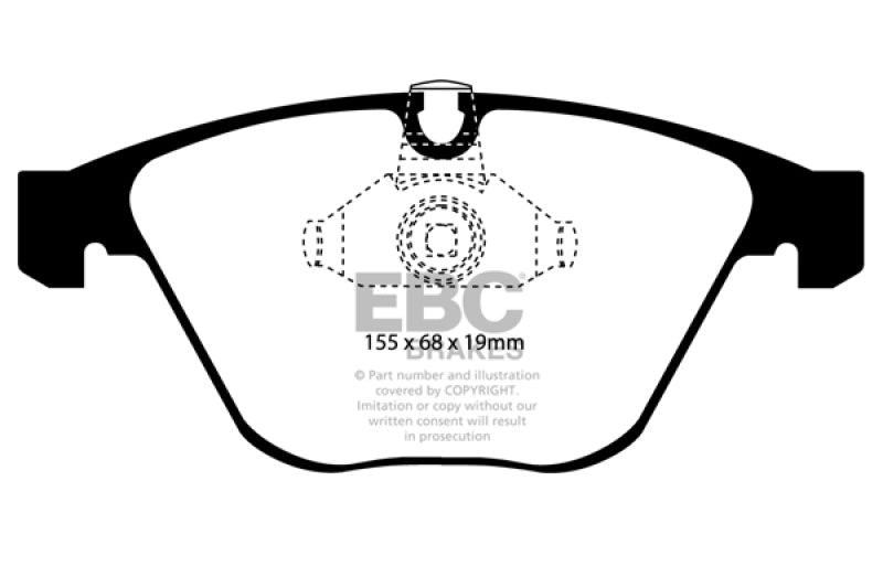 EBC 08-10 BMW M3 4.0 (E90) Yellowstuff Front Brake Pads DP41449R