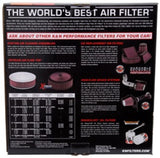 K&N X-Stream Round Custom Top Assembly Filter - Red 12in ID 5.125in Inlet Dia 2.313in Height 66-3000