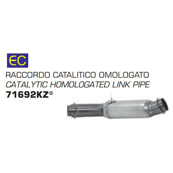 Conector Arrow Ktm 1290 Super Duke Gt'16/18 Homologado Con Catalizador Para Colector Original 71692kz