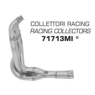 Arrow Kawasaki Zx-6r 636 19-24 Stainless Steel Collectors Without Catalyst For Original Or Arrow Silencers 71713mi