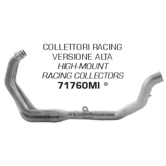 Arrow Yamaha MT-09 '21 Racing Edelstahl-Krümmer, hohe Version, 71760mi