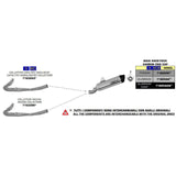 71805AKN Arrow  Maxi Race-Tech Exhaust, Aluminum Dark for BMW R1200GS / Adventure (2013-) & R1250GS