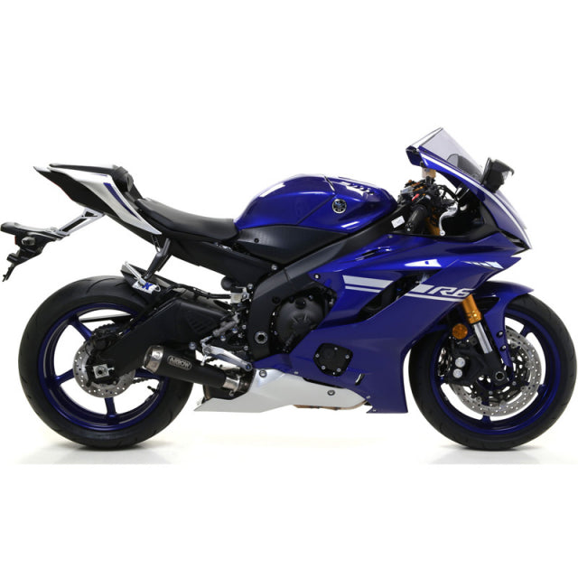 Arrow Yamaha YZF R6 '17 Homologierter Pro-Race Nichrom Dark Schalldämpfer für Original- und Arrow-Sammler 71863prn