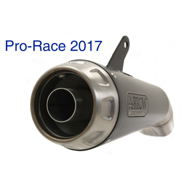 Arrow Pro-Race Auspuff, Nichrom Dark für Ducati Scrambler 800 / Monster 797 2017-2024 71876PRN