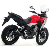 71896PRN Arrow Honda Cb 500X 19-23  Homologated Pro-Race Nichrom Dark Silencer With Welded Link Pipe For Original And Arrow Collectors