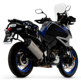 72502SK  Arrow Suzuki V-Strom 1000 /1050 2017-2025 Homologated Titanium Sonora Silencer With Carbon Endcap