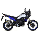 Arrow Yamaha Tenere 700 2019-2024 Homologierter Indy Race Tit. Auspuff mit geschweißtem Verbindungsrohr und Carby-Endkappe für Originalkollektoren 72626pk