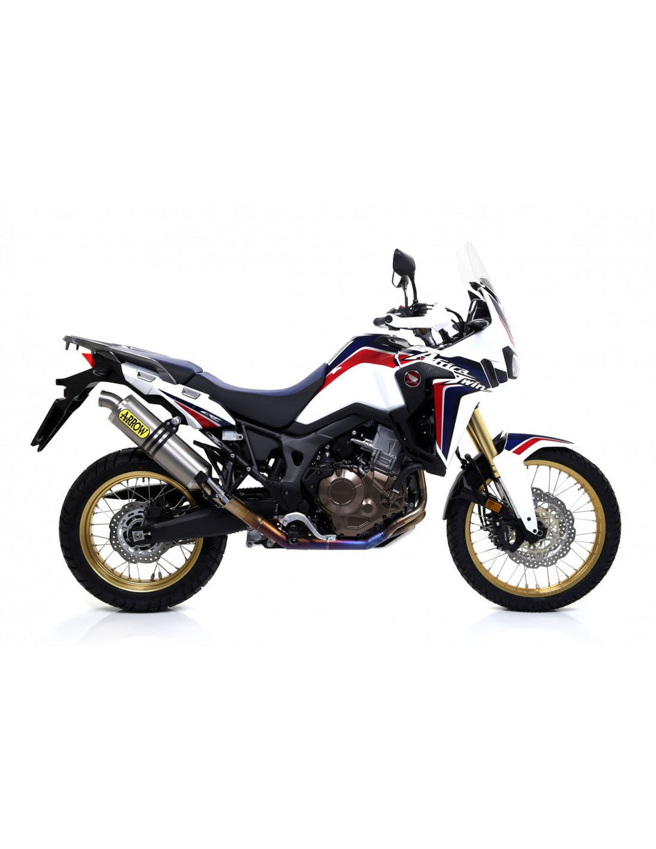 Arrow Honda Crf 1000l Africa Twin '16-17  Homol. Maxi Race-Tech Titanium Silencer For Original And 72129pd Collectors 72621po