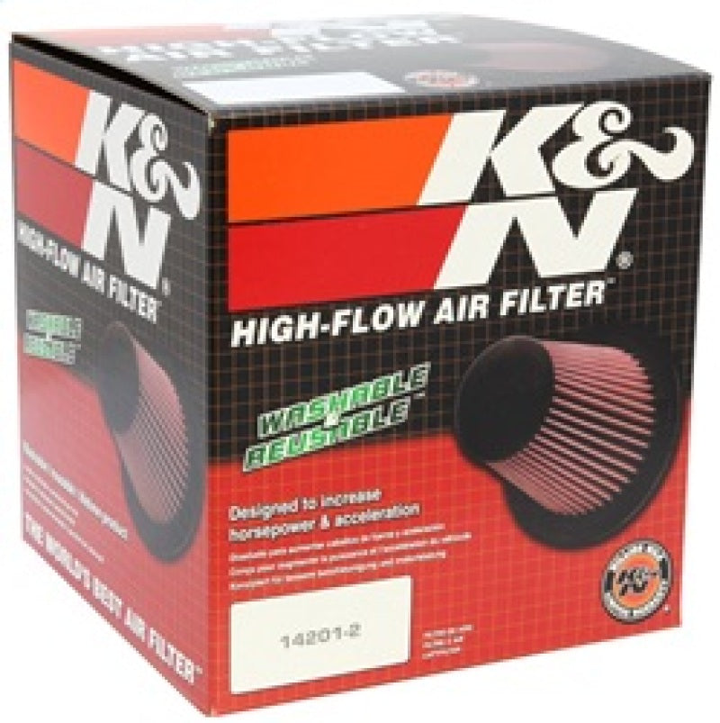 K&N Universal Round Tapered Carbon Fiber Air Filter 6in Flg ID Centered/7.5in B OD/4.5in T OD/4in H RP-4600