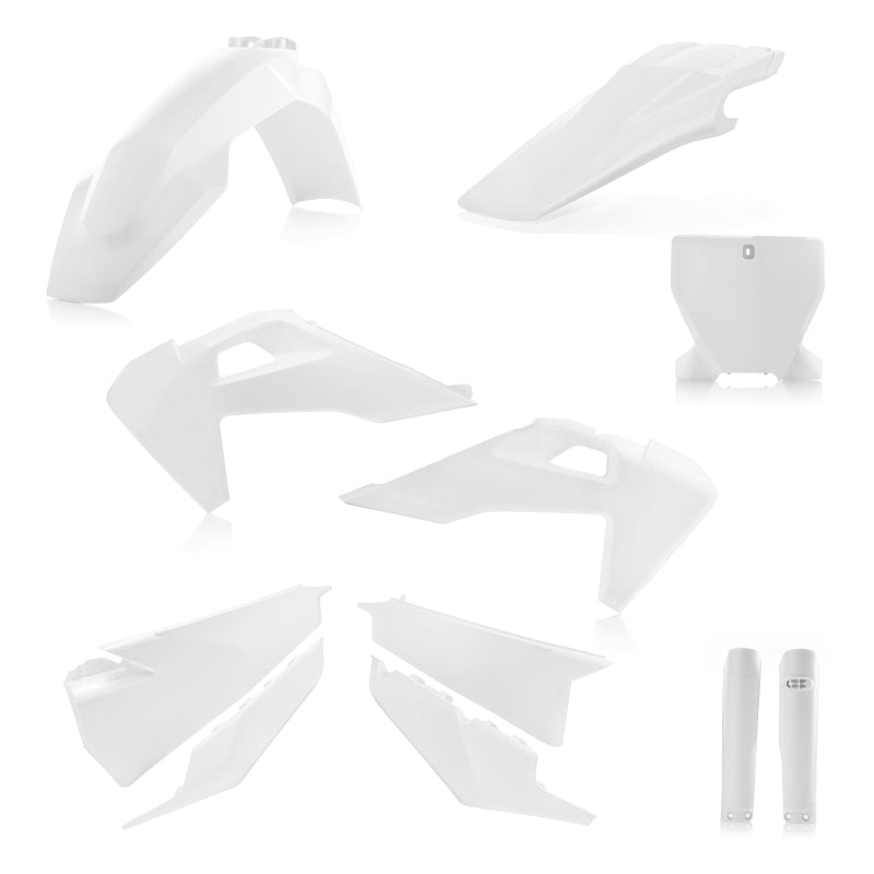 Acerbis 19-22 Husqvarna 125-450 TC/ FX/ FC/2019 TX300/ 20-22 TX300i Full Plastic Kit - White 2726550002