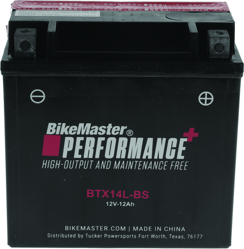 BikeMaster BTX14L-BS Battery 781329