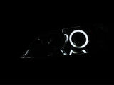 ANZO 2004-2008 Mazda 3 Projector Headlights w/ Halos Chrome 121211